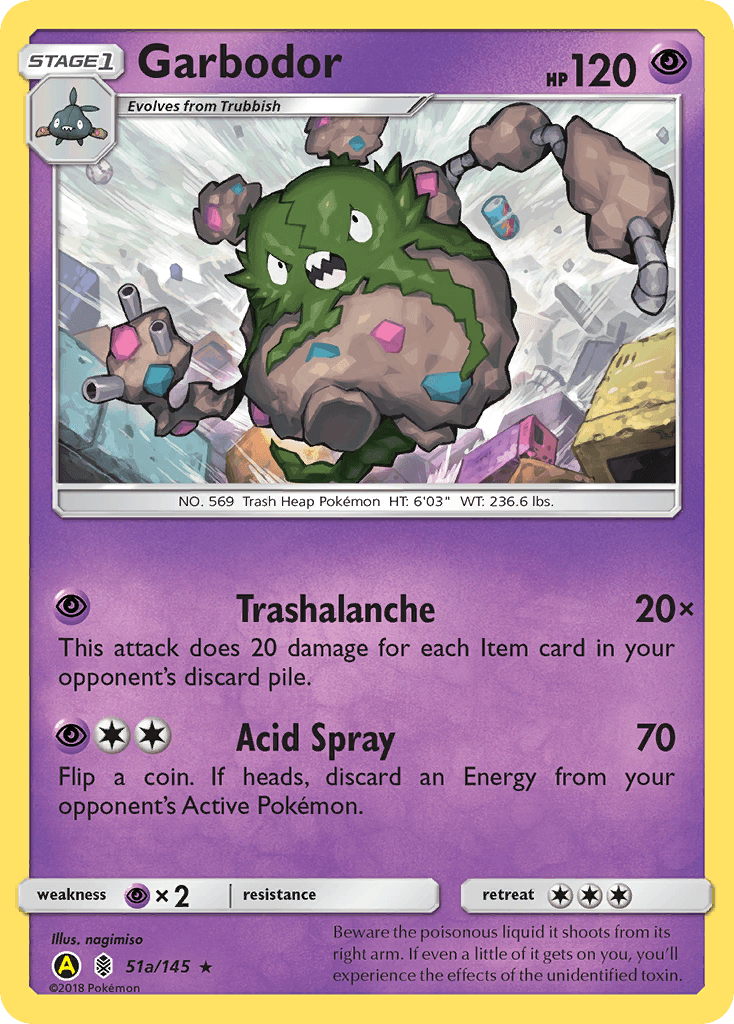 Garbodor Pokémon card