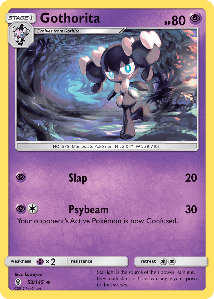 Gothorita Pokémon card