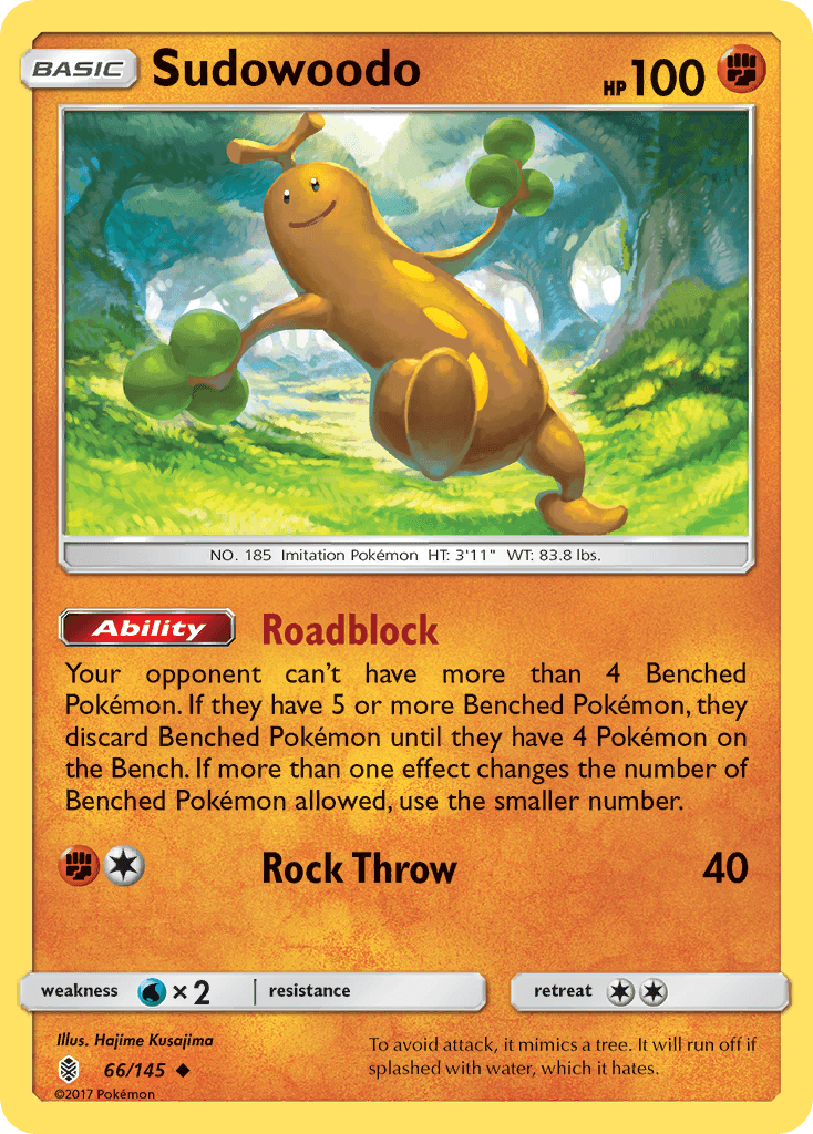 Sudowoodo Pokémon card