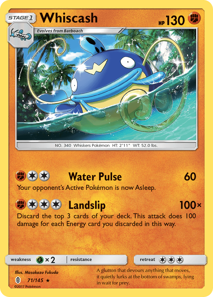 Whiscash Pokémon card