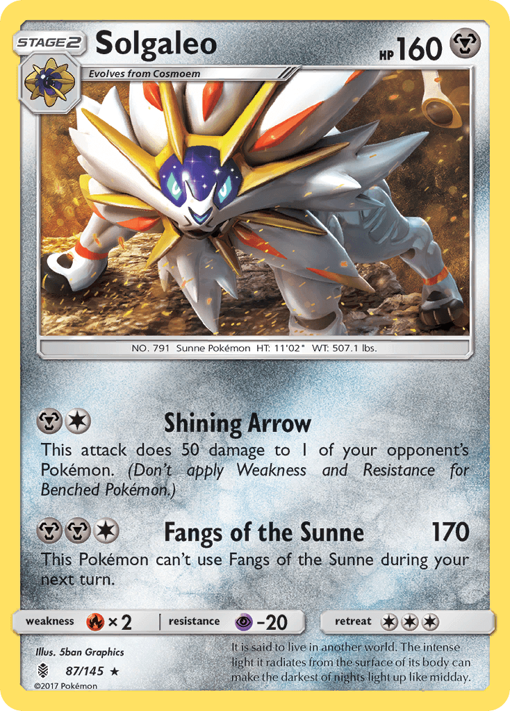 Solgaleo Pokémon card