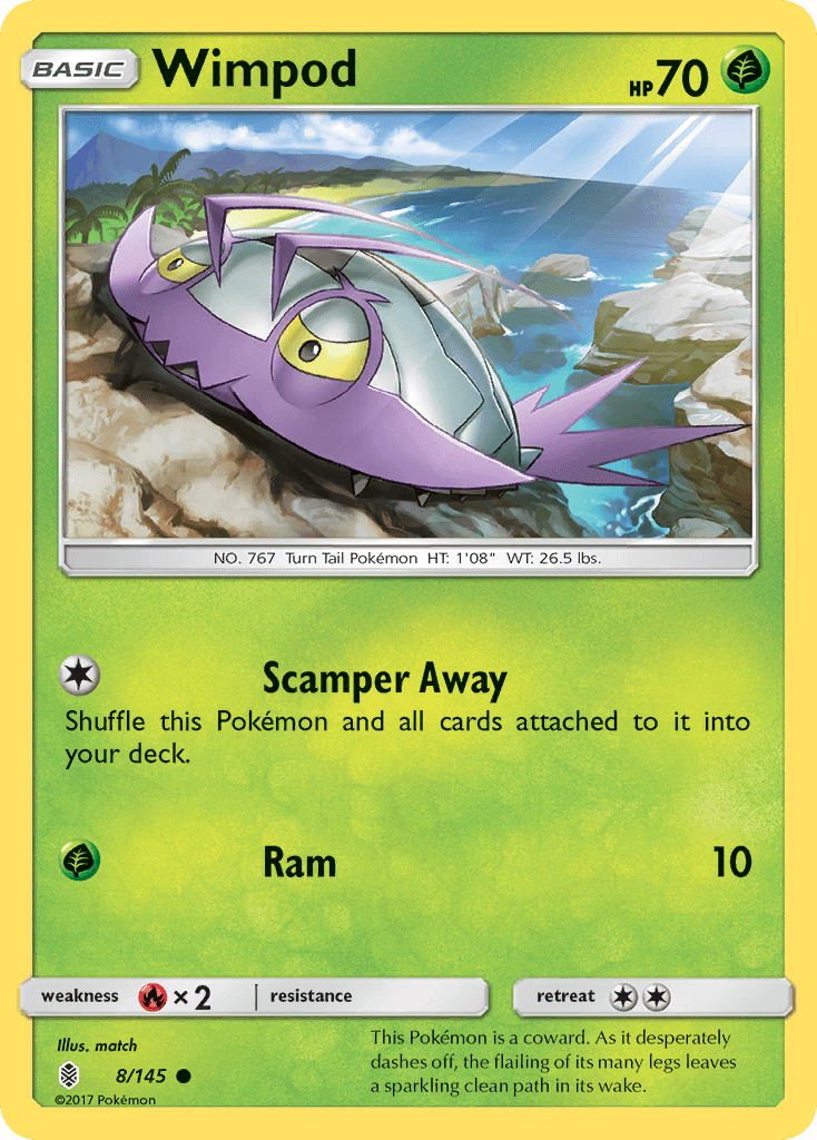 Wimpod Pokémon card