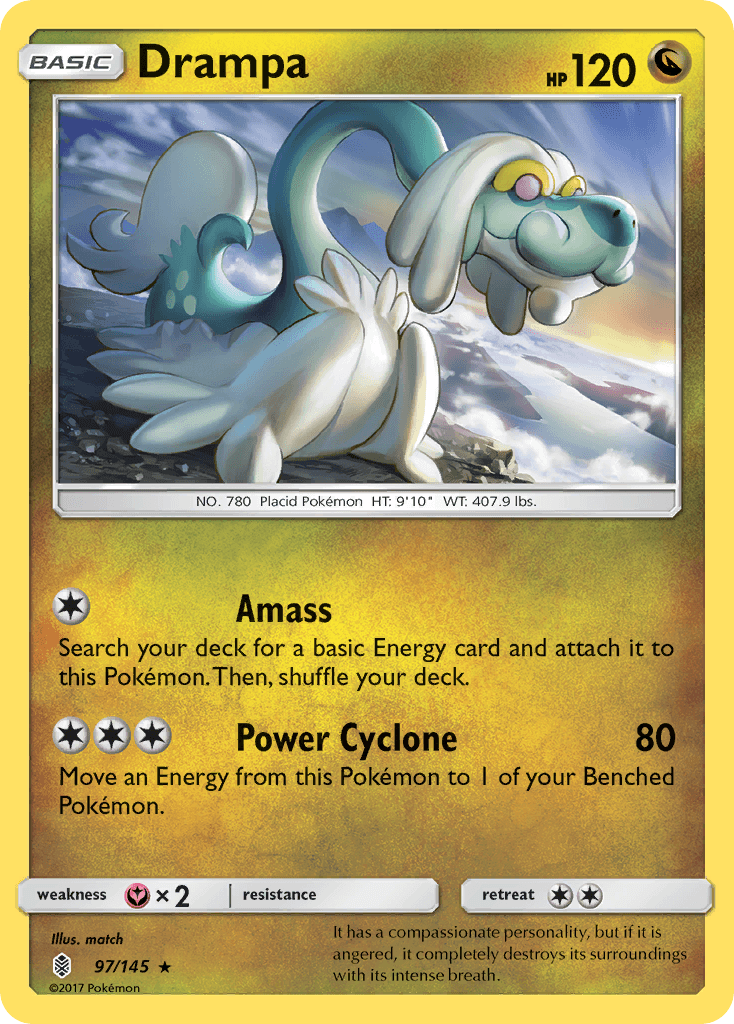 Drampa Pokémon card