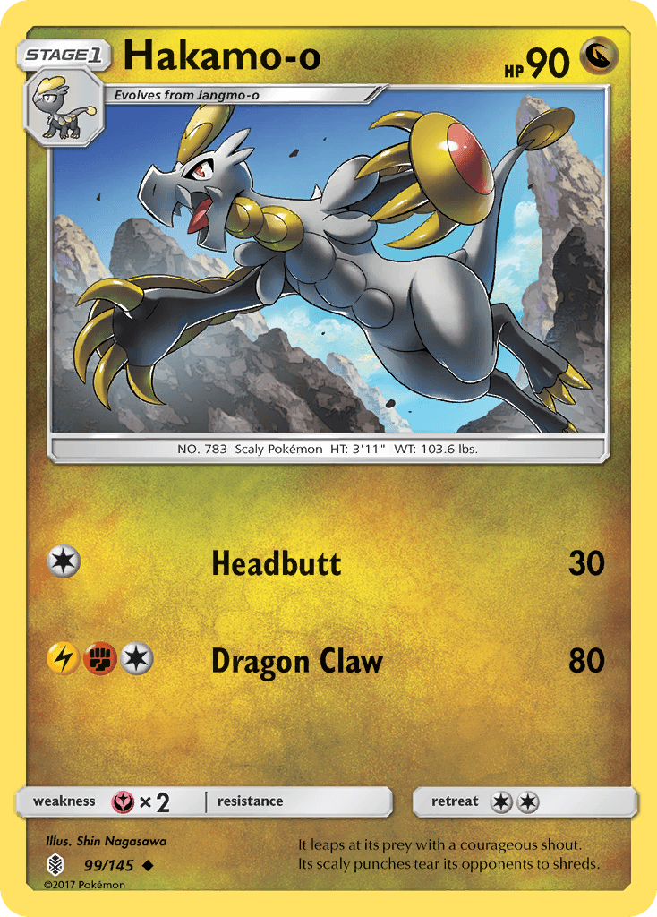 Hakamo-o Pokémon card