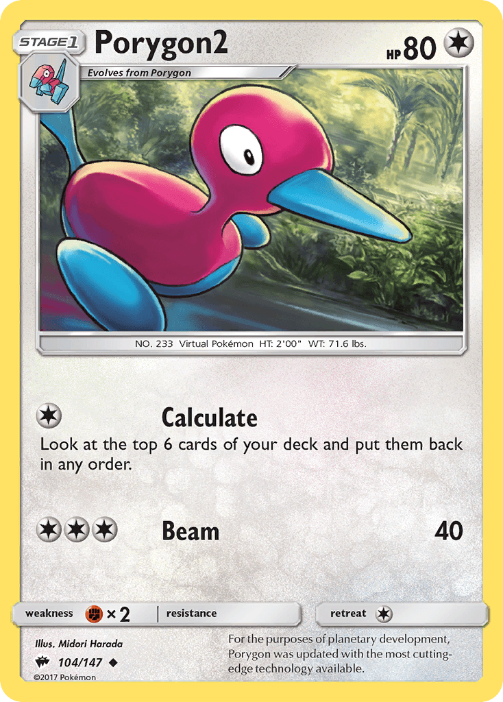 Porygon2 Pokémon card