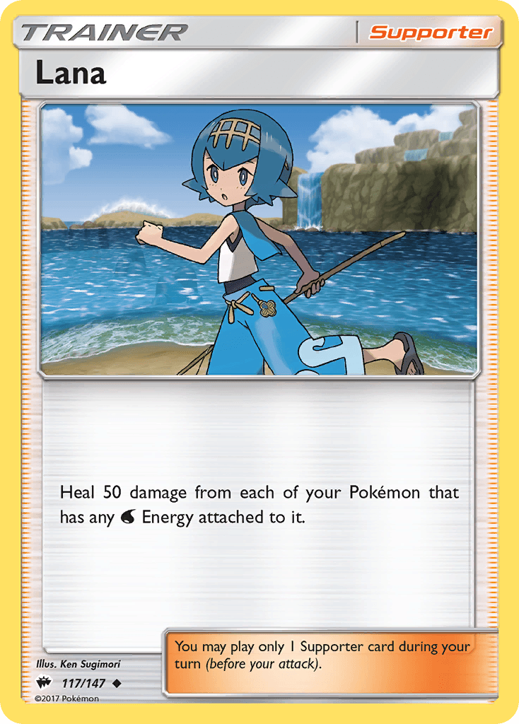 Lana Pokémon card