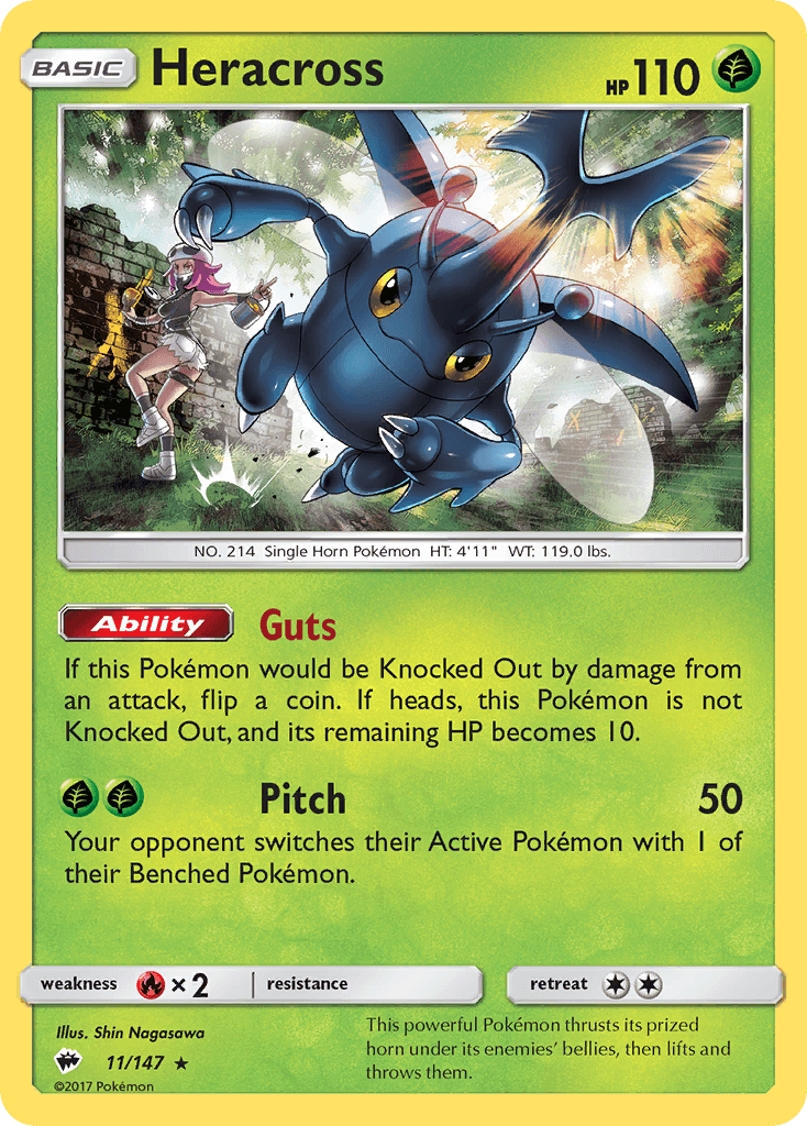 Heracross Pokémon card
