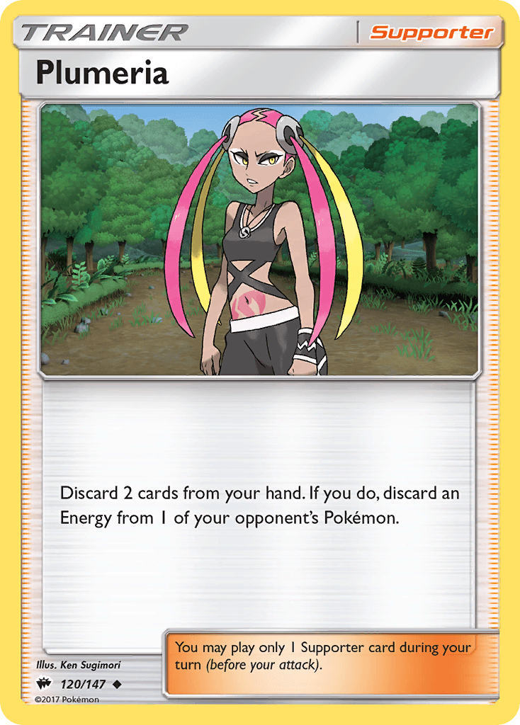 Plumeria Pokémon card