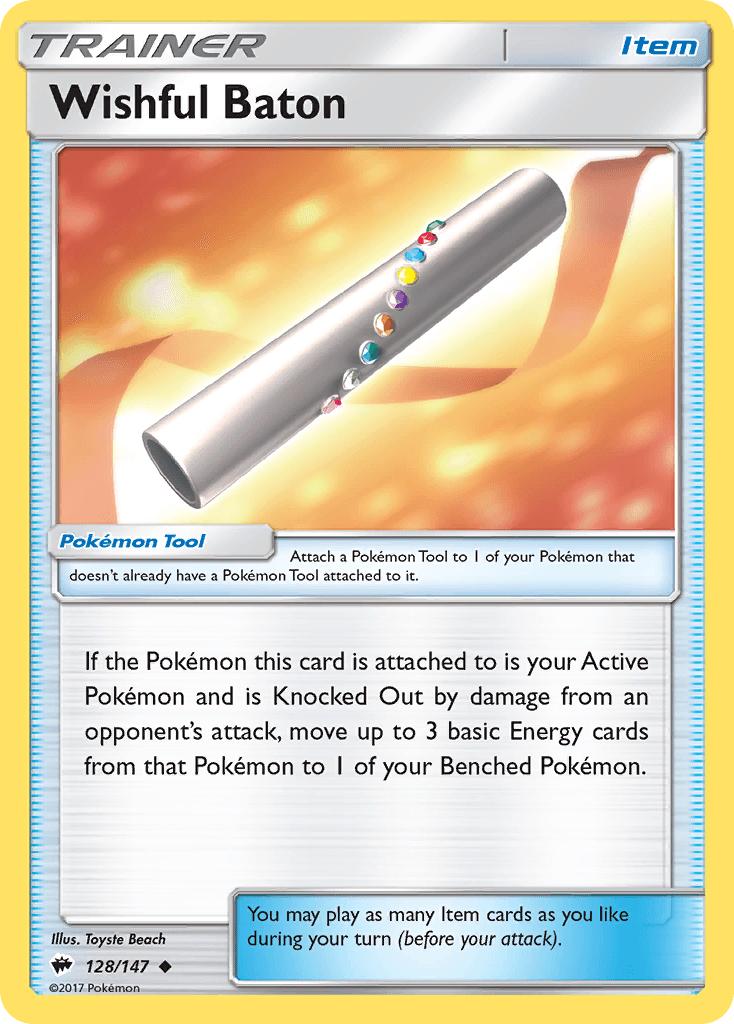 Wishful Baton Pokémon card