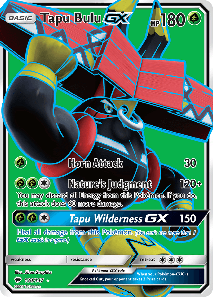 Tapu Bulu-GX Pokémon card