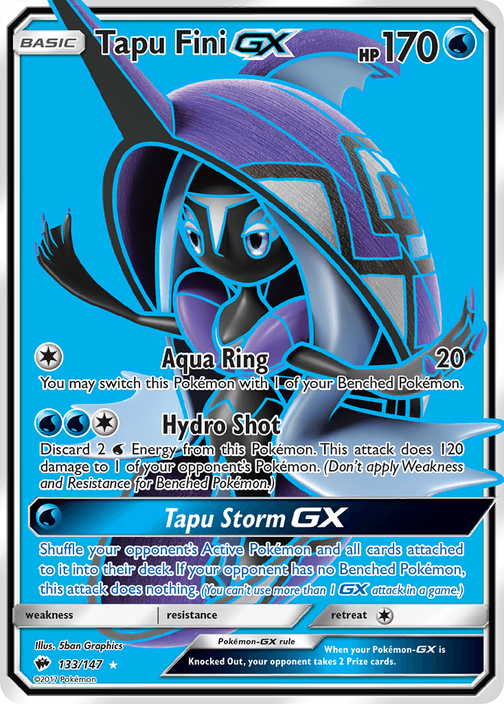 Tapu Fini-GX Pokémon card