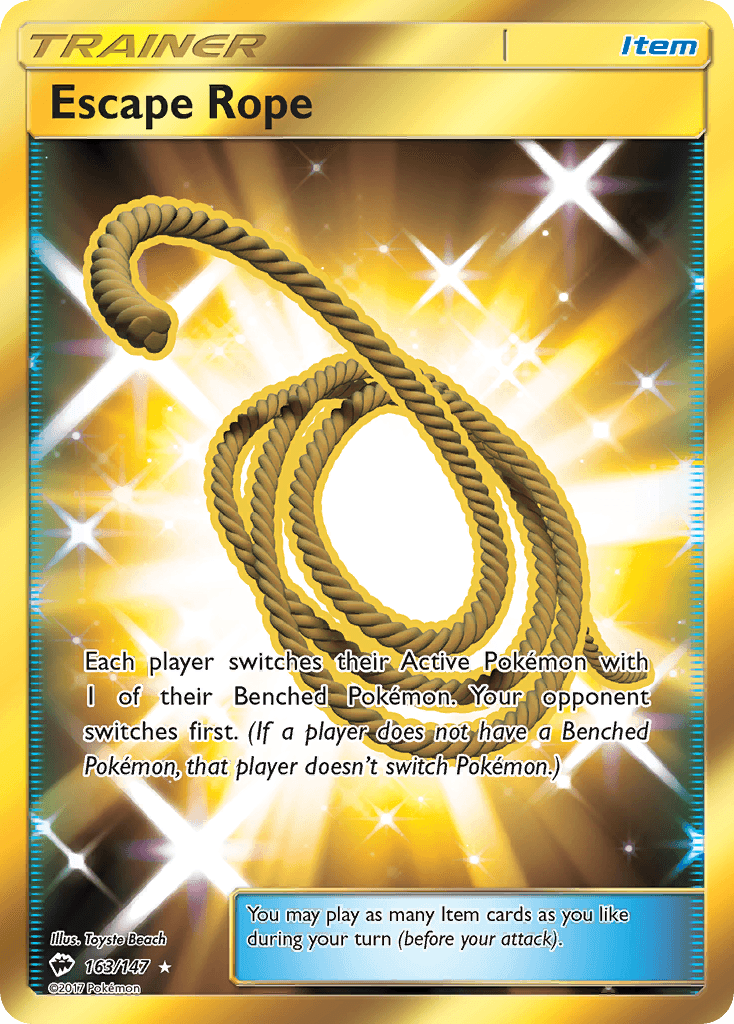 Escape Rope Pokémon card