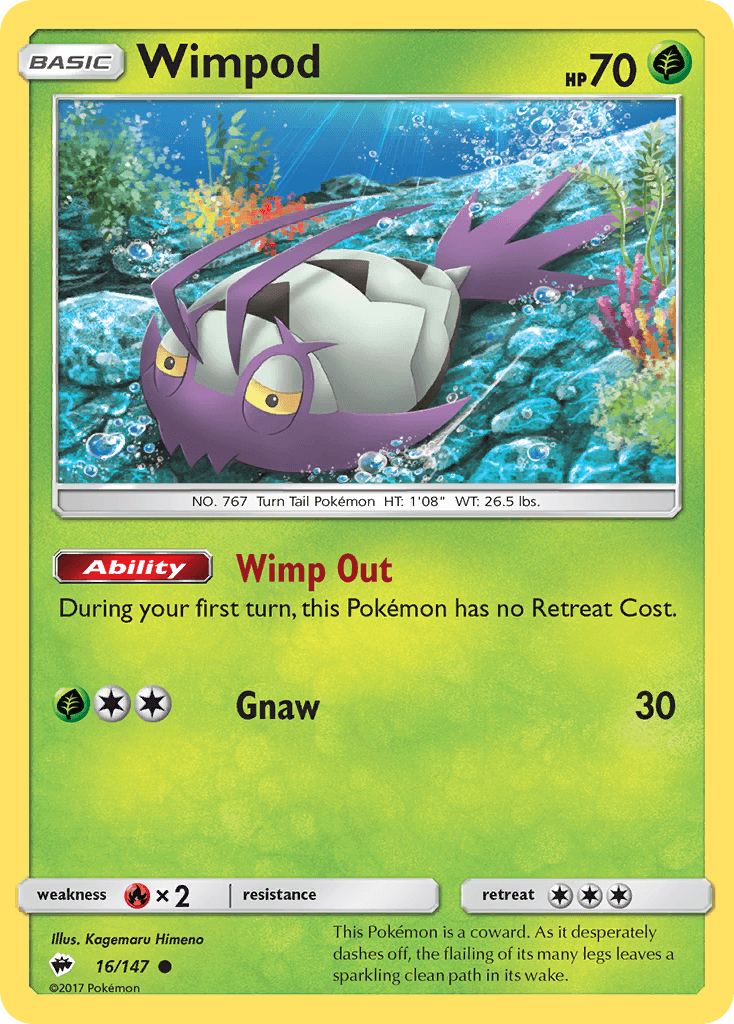 Wimpod Pokémon card