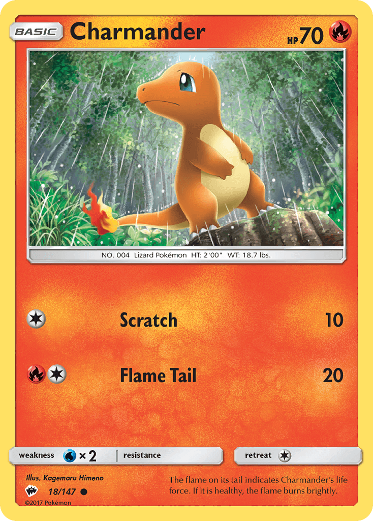Charmander Pokémon card