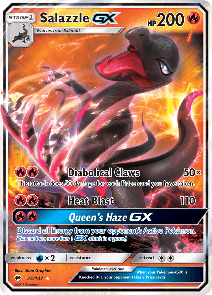 Salazzle-GX Pokémon card