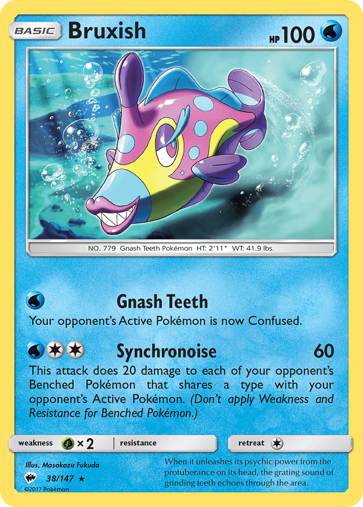 Bruxish Pokémon card