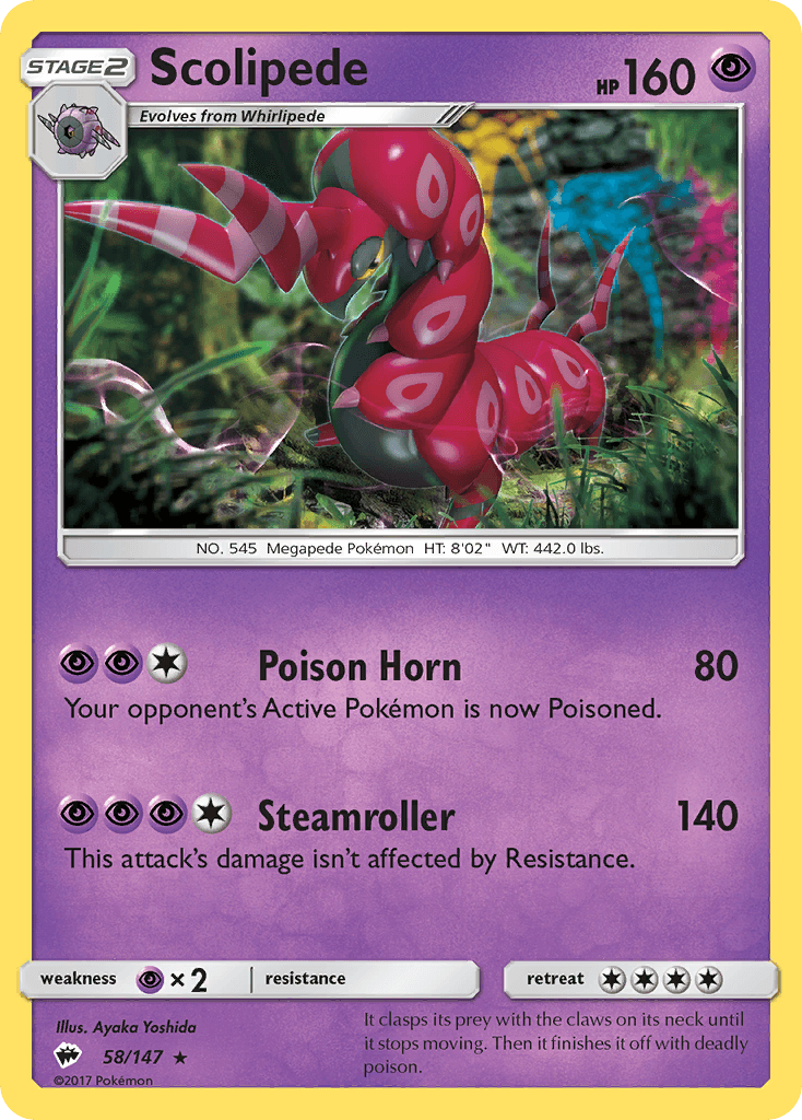 Scolipede Pokémon card