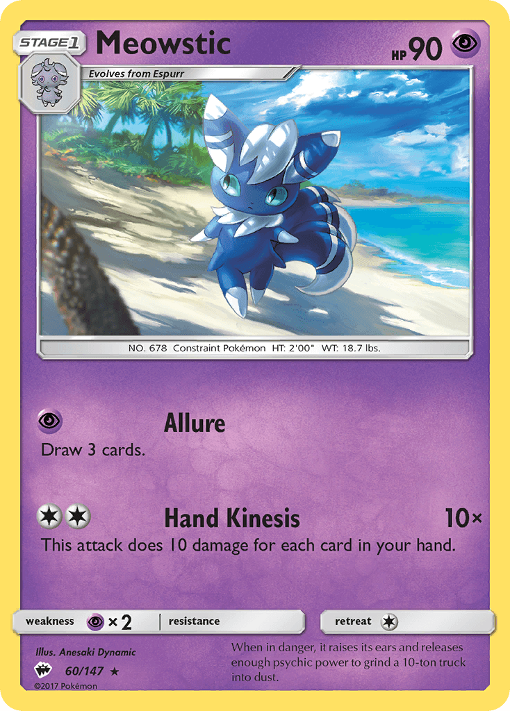 Meowstic Pokémon card