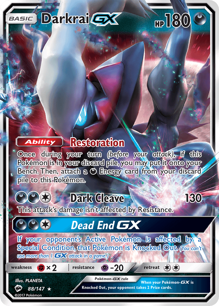 Darkrai-GX from Burning Shadows
