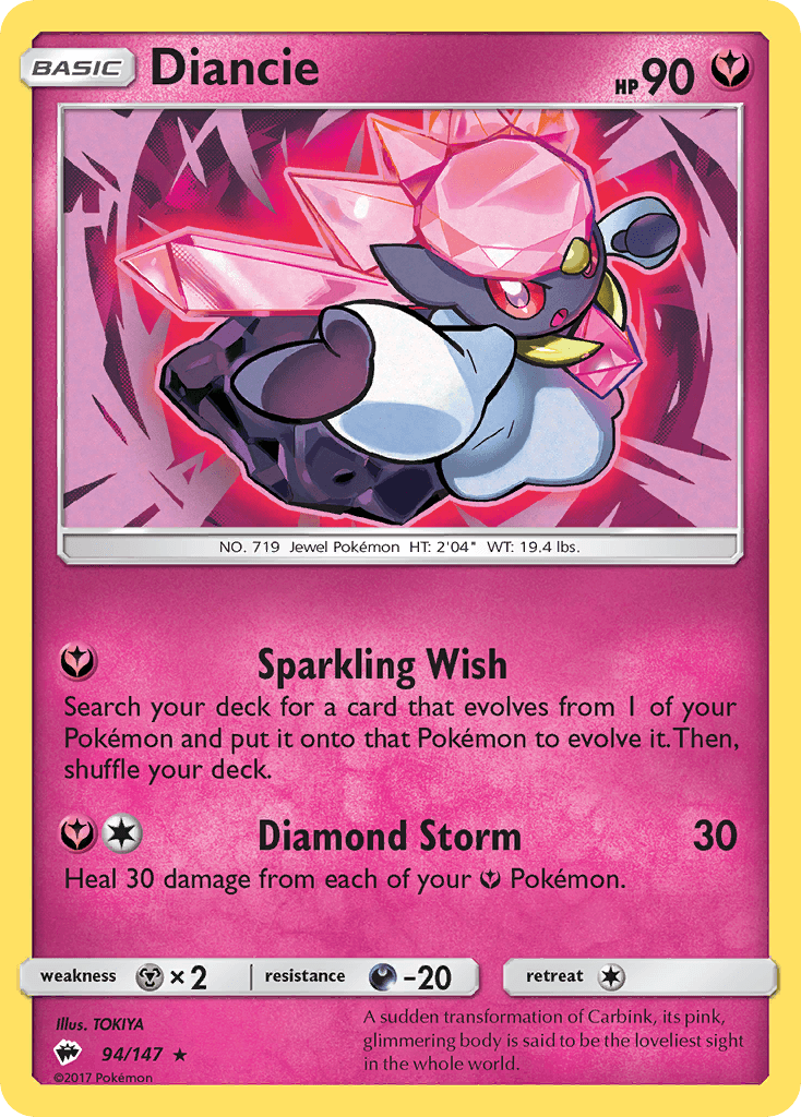 Diancie Pokémon card