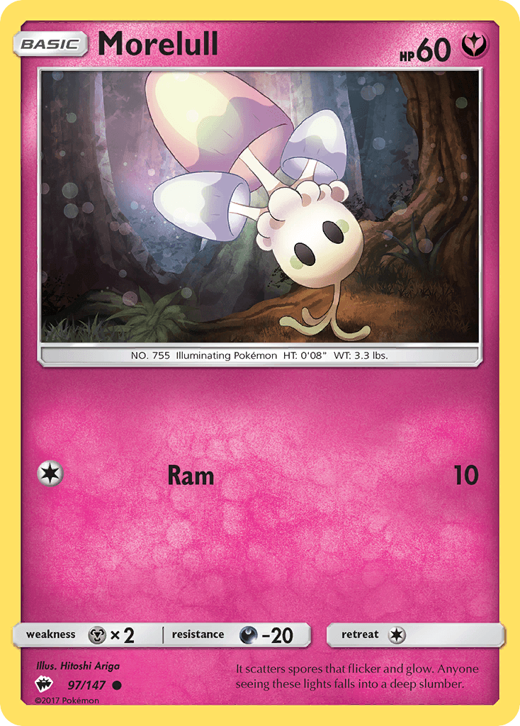 Morelull Pokémon card