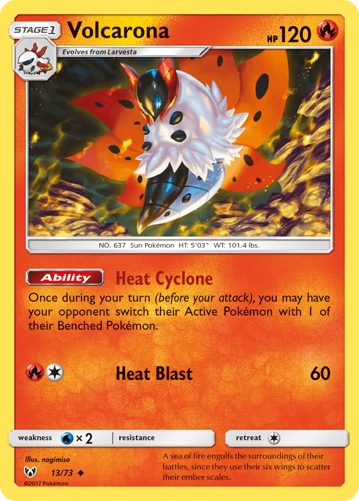 Volcarona Pokémon card