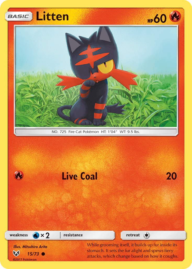 Litten Pokémon card