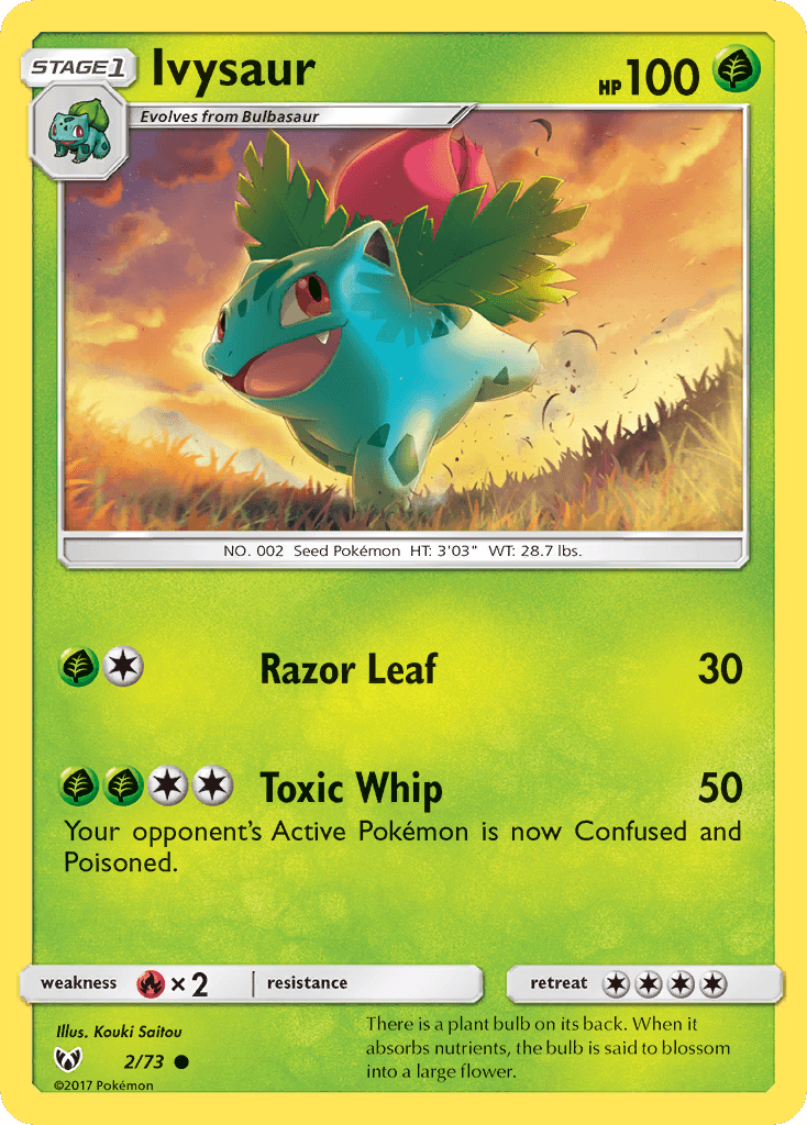 Ivysaur Pokémon card