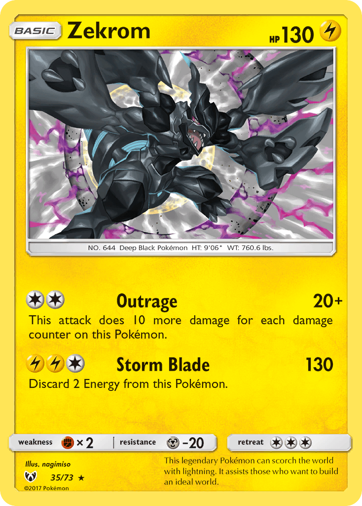 Zekrom from Shining Legends