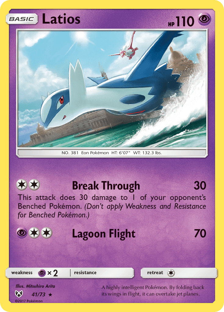 Latios Pokémon card