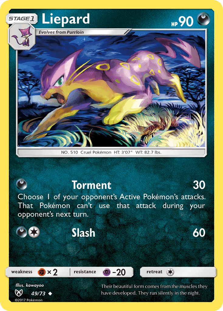 Liepard Pokémon card