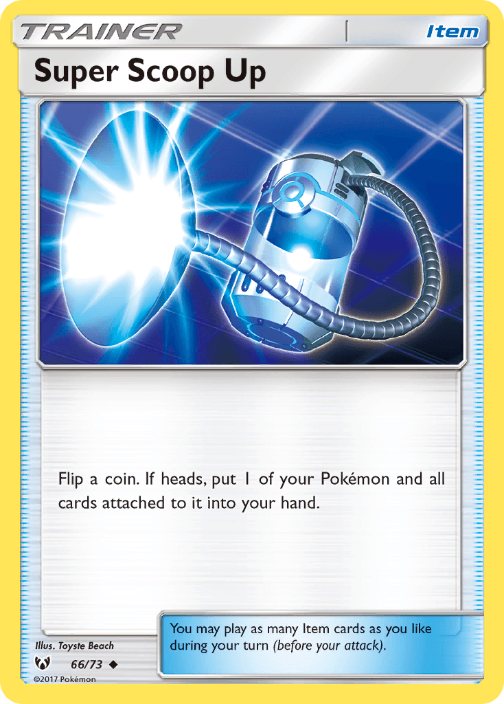 Super Scoop Up Pokémon card