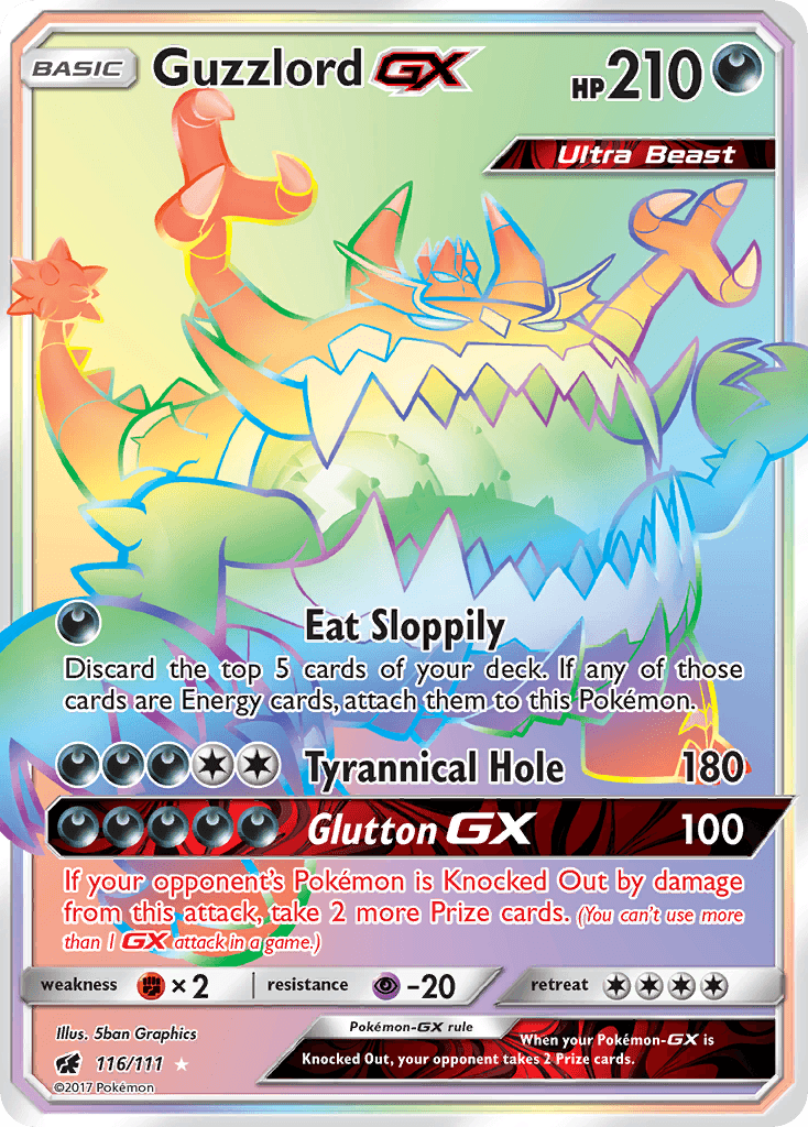 Guzzlord-GX Pokémon card