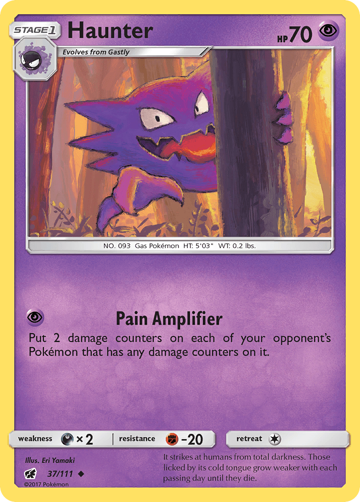 Haunter Pokémon card