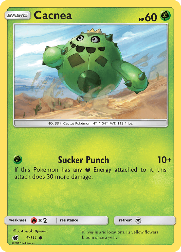 Cacnea Pokémon card