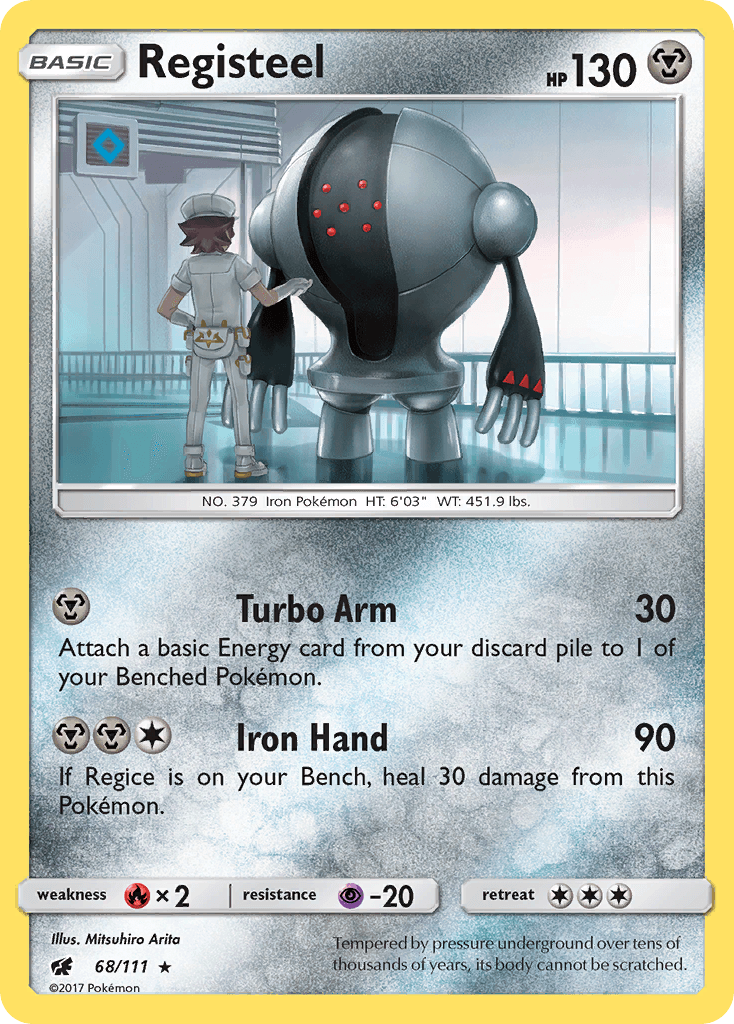 Registeel Pokémon card