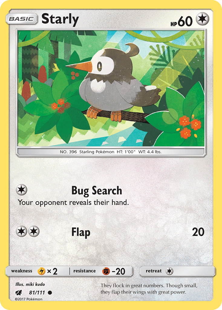 Starly Pokémon card