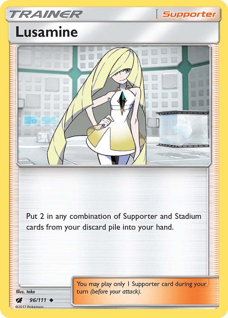 Lusamine Pokémon card
