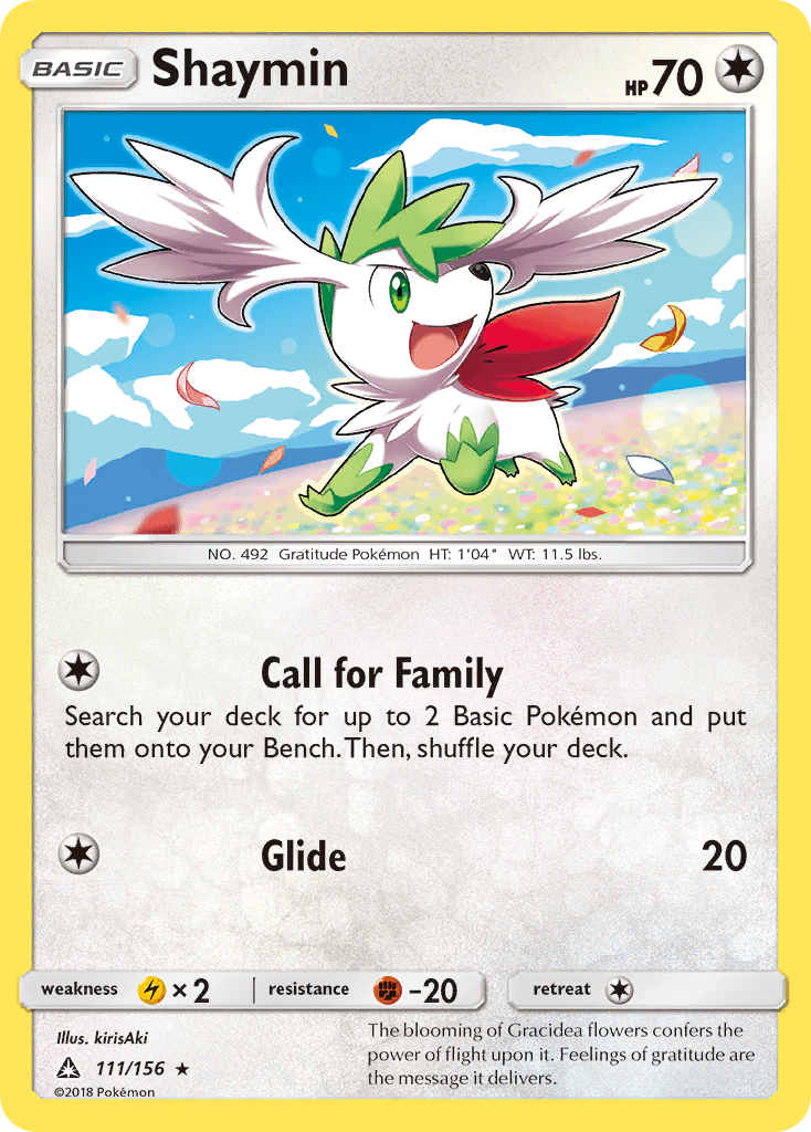Shaymin Pokémon card