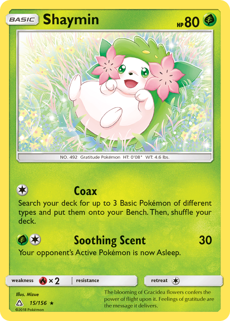 Shaymin Pokémon card