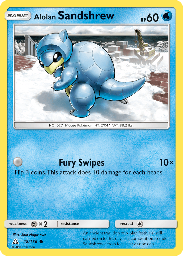 Alolan Sandshrew Pokémon card
