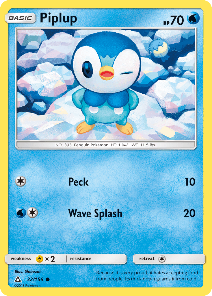 Piplup Pokémon card