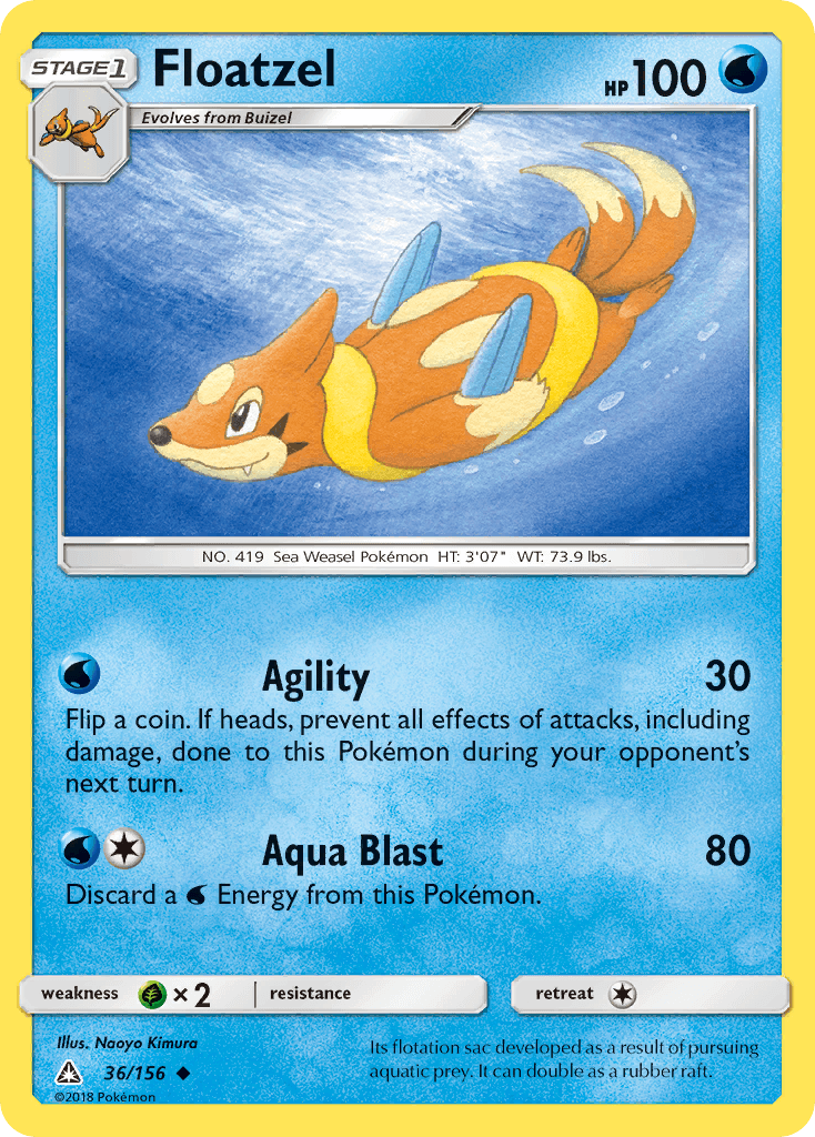 Floatzel Pokémon card