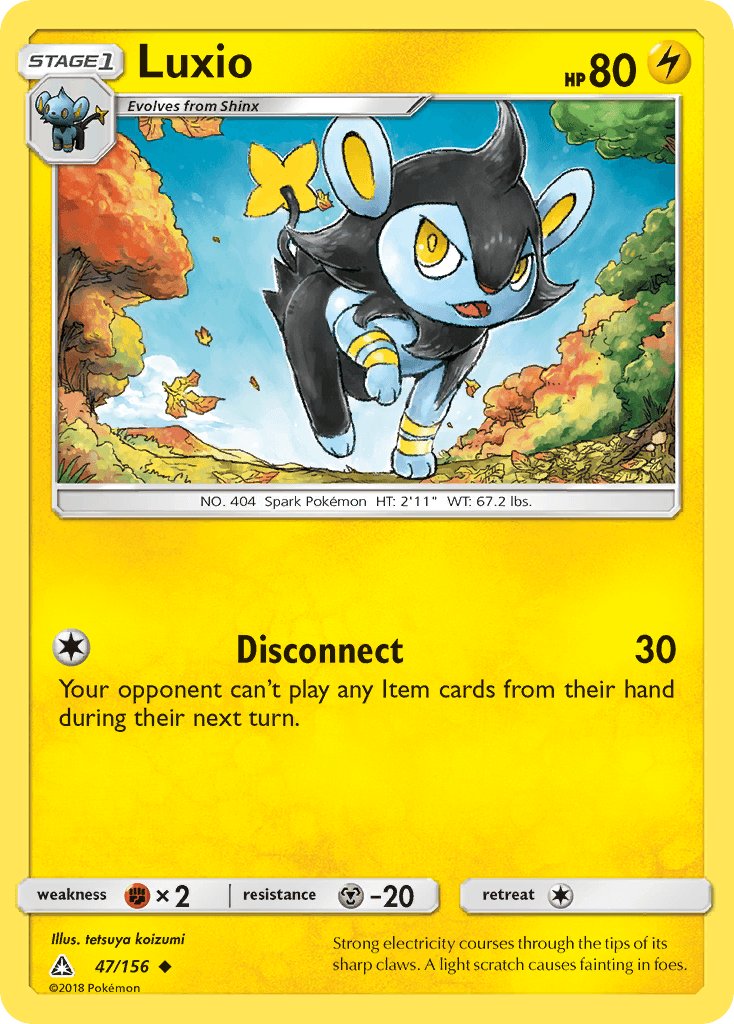 Luxio Pokémon card