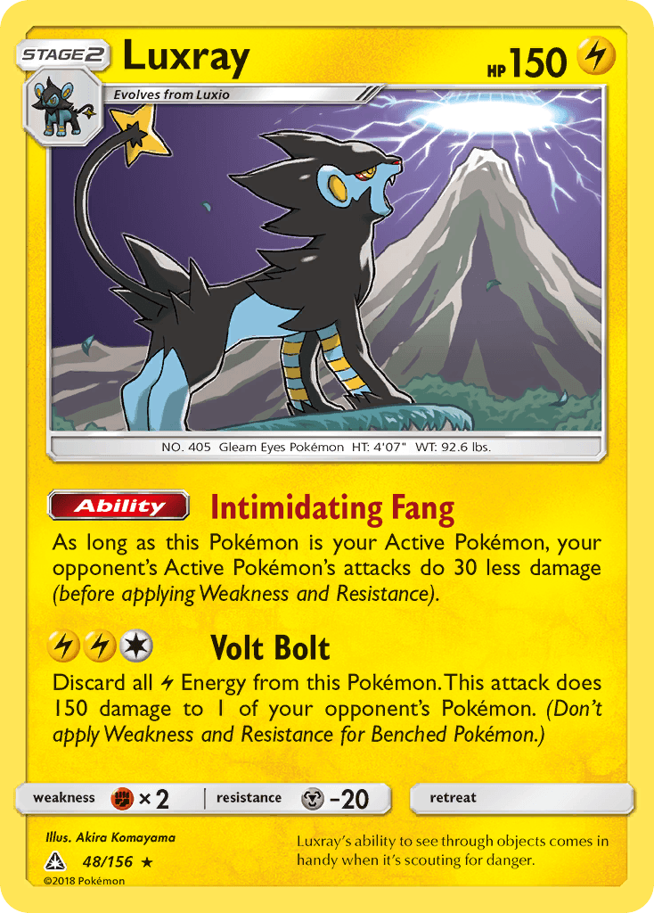Luxray Pokémon card