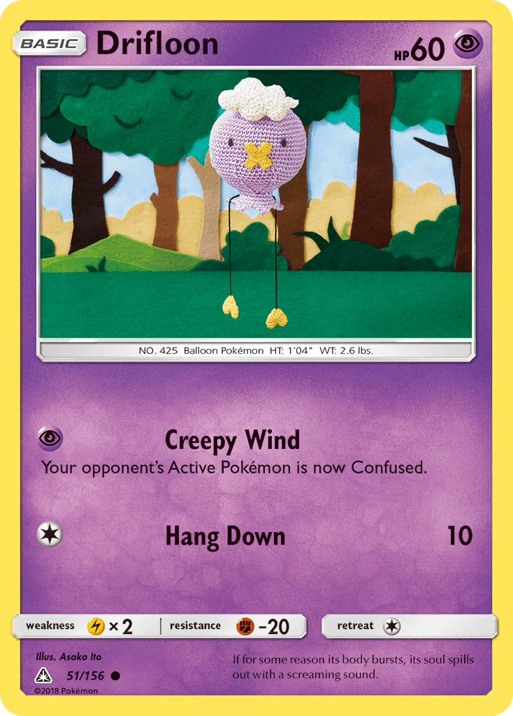 Drifloon Pokémon card