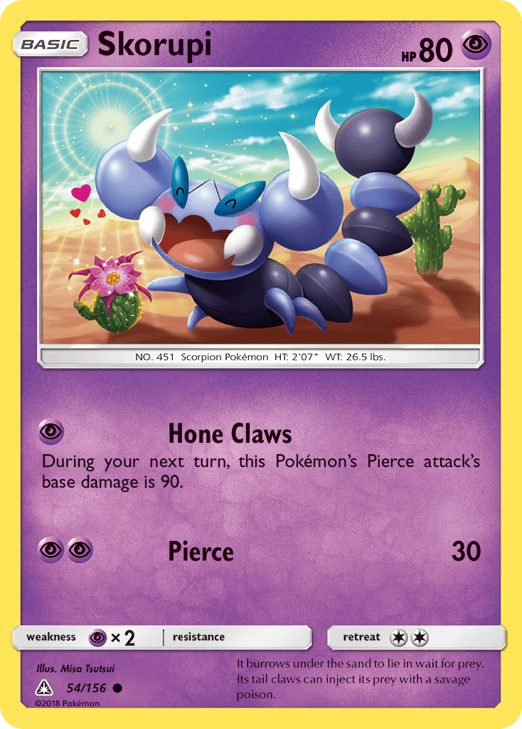 Skorupi Pokémon card