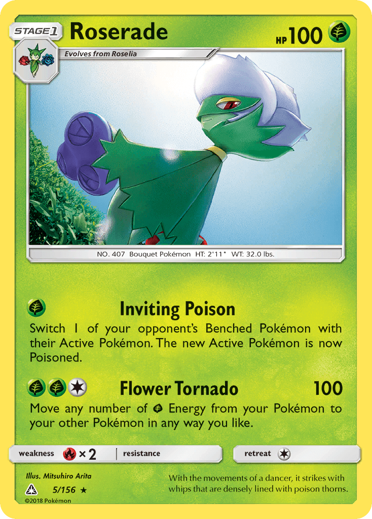 Roserade Pokémon card