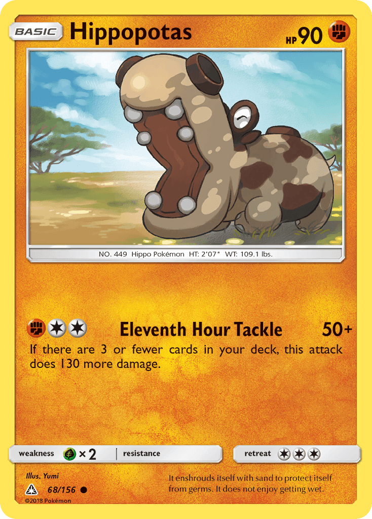Hippopotas Pokémon card