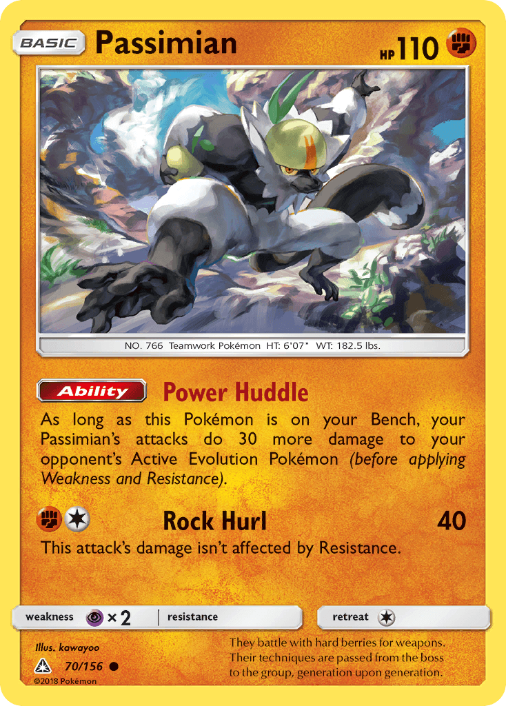 Passimian Pokémon card